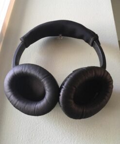 Synsen Replacement Ear Pads Cushion Compatible for Bose QuietComfort QC2,QuietComfort 15 QC15,QuietComfort QC25,QuietComfort 35 QC35,Bose AE2,AE2i,AE2w,SoundTrue, SoundLink (Around-Ear) Headphones BLACK 63 71utg8gvXtL