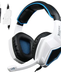 Alternative view of Anivia Computer Headset Headphones, 3.5mm Wired Over Ear Stereo Gaming Headsets with Microphone