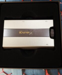 Sound BlasterX G6 Hi-Res 130dB 32bit/384kHz Gaming DAC, External USB Sound Card with Xamp Headphone Amp, Dolby Digital, 7.1 Virtual Surround Sound, Sidetone/Speaker Control for PS4, Xbox One 130 dB DNR at 32-bit / 384 kHz 74 71uuO1HI8YL