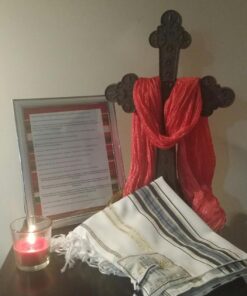 Holy Land Market New Covenant Messianic Prayer Shawl Tallit 72" X 22" with Bag, Card and Brochure From Israel 27 71uudmvGxsL