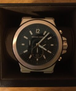 Michael Kors Dylan Men's Watch, Stainless Steel Chronograph Watch for Men with Steel or Silicone Band Black/Rose gold 47 71uueePPQL