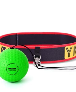 YMX BOXING Ultimate Reflex Ball Set - 4 React Reflex Ball Plus 2 Adjustable Headband, Great for Reflex, Timing, Accuracy, Focus and Hand Eye Coordination Training for Boxing, MMA and Krav Mega Black/Yellow/Red/Green 14 71uv4dzeepL