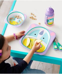 Skip Hop Toddler Sippy Cup with Straw, Zoo Straw Bottle, Unicorn 18 71uxC8HlSxL