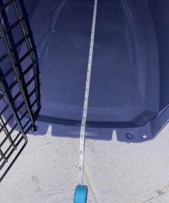 Amazon Basics - 2-Door Top-Load Hard-Sided Dogs, Cats Pet Travel Carrier, Gray & Blue, 22.8"L x 15.0"W x 13.0"H Two-Door Top-Load 65 71uyjYUqLIL