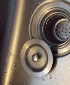 KES Kitchen Sink Drain Strainer 3-1/2-Inch Sink Drain Assembly Stopper with Deep Basket Cover Lid Rustfree SUS 304 Stainless Steel, S3001 45 71uywJNDmhL