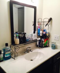 Expandable Scroll Metal 1 shelve,Over The Sink Shelf - Black 41 71uzAnO8JDL