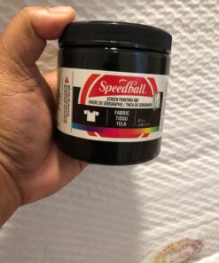 Speedball Fabric Screen Printing Ink, 8-Ounce, Black for T-Shirt and Silkscreen Printmaking 43 71v0KcvAvTL