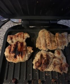 George Foreman GRP1060P Indoor Electric Grill, 4-Serving, Platinum 29 71v0sJLNv6L