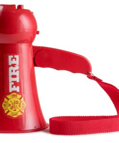 Dress Up America Firefighter Megaphone For Kids - Red Fireman Megaphone Bullhorn With Siren Sound 10 71v1mVISM L