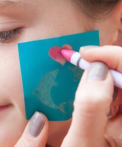 Face Paint Stencil Stickers for Painting Kit (104 Pieces) Thick Tattoo Stencil - Soft, Pliable and Easy to Stick Down and Reuse - Great for Birthdays, Sleepovers, School Carnivals, or Fundraisers 27 71v2h52wuJL