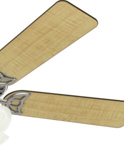 Hunter Fan Company Studio Series Indoor Ceiling Fan with LED Lights and Pull Chain Control Brushed Nickel 15 71v2y6fH L