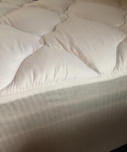 ExceptionalSheets Pillow Top Mattress Pad - Found in Marriott Hotels with Fitted Skirt and 18" Deep Pockets - Supportive Pillowtop Mattress Pad Cover with Cluster Fiber - Queen Size 60 71v3 tL30iL