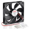 Wathai 120x120x25mm 120mm 12V 0.45A 2Pin DC Brushless Cooling Fan 12V 2Pin 3000RPM 44 71v43DJRlaL