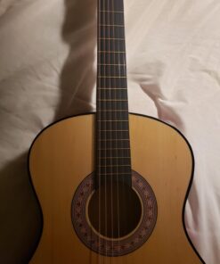 Best Choice Products 38in Beginner All Wood Acoustic Guitar Starter Kit w/Gig Bag, Digital Tuner, 6 Celluloid Picks, Nylon Strings, Capo, Cloth, Strap w/Pick Holder - Natural 38 71v4aNGnsYL