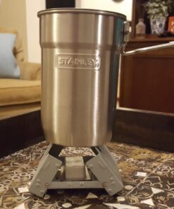 Esbit Ultralight Folding Pocket Stove with Six 14g Solid Fuel Tablets steel, Small - Original 71 71v59smtGbL