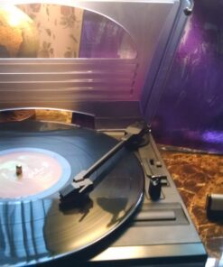 Jensen JTA-230 3 Speed Stereo Turntable with Built in Speakers, Aux in, Vinyl to MP3 Converting/Encoding Classic 41 71v5AgePugL