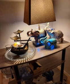 Homedics Tabletop Water Fountain, Home Décor Soothing Sound Machine - Automatic Pump, Deep Basin & Natural River Rocks. Indoor Zen Relaxation for Office, Living Room, or Bedroom, 8.25” Tall 31 71v5d00lwiL 2