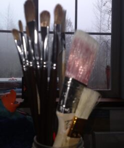 AIT Art Select Red Sable Detail Brush Set, 7 Pure Russian Sable Paint Brushes, Handmade in Germany for Crafting Exquisite Details Using Oil, Acrylic, or Watercolors 54 71v69Vw6VwL