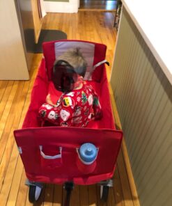 Radio Flyer 3-in-1 EZ Folding Wagon Ride On For Kids, Garden, & Cargo, Red Collapsible Wagon Base 63 71v6jknaYBL