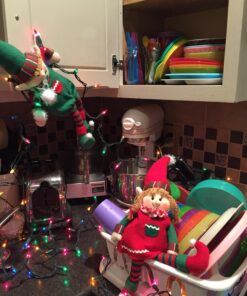 Elf Plush Christmas Stuffed Dolls, Set of 2 - 12" Boy and Girl Elves Holiday Cute Plush Shelf Toys - Fun Kids Buddy Figurine Decorations, Christmas Winter Holiday Party Festive Decor and Gift Exchange 42 71v8f2aZ7L