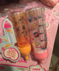 Toysmith My Sweet Baby, Magic Baby Bottle Set, Two Bottles, For Boys & Girls Age 3+ Magic Baby Bottles Doll Toy 42 71v91N8DlzL 1
