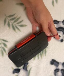 Kiorafoto Professional Water-Resistant Anti-Shock Holder Storage SD SDHC SDXC TF Memory Card Case Protector Cover with Carabiner for 12SD Cards & 12 Micro SD Cards for 12 SD + 12 Micro SD 50 71vAoABzXhL 1