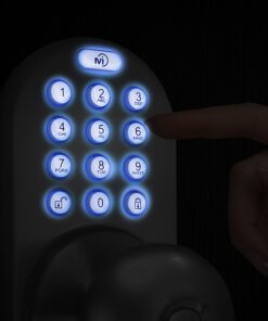 MiLocks XKK-02SN Digital Door Knob Lock with Keyless Entry via Remote Control and Keypad Code for Interior Doors 10 71vAvwfk7uL
