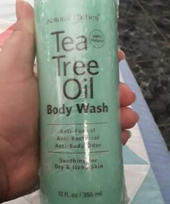 Natural Riches Tea Tree Body Wash - Body Soap to Fight Itchy Skin & Body Odor - Peppermint, Eucalyptus & Tea Tree Oil - Women & Mens Natural Body Wash - 16 fl oz 16 Fl Oz (Pack of 1) 33 71vBKSw625L