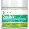 Puriya Chest Rub Cream Support for Congestion and Sinuses, Breathe Ease Balm, Plant Rich Active Formula, Eucalyptus Oil, Lavender, Tea Tree, Supports Sinus and Nasal Passages, Safe for Kids and Adult 2 Ounce (Pack of 1)