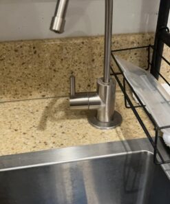 iSpring RCC7, NSF Certified, High Capacity Under Sink 5-Stage Reverse Osmosis Drinking Filtration System, 75 GPD, Brushed Nickel Faucet 50 71vCDOjkudL