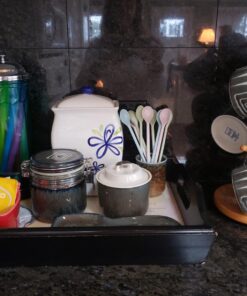 Gohh Long Handle Spoons 7.2 Inch: Latte Machiatto, Tall Iced Tea, Ice Cream Sundae, Coffee, Tea, Cocktail or Hot Chocolat Stirring Longdrink Spoons, Set of 6 Green, Blue, Pink 33 71vChXeMgfL