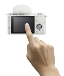 Sony Alpha ZV-E10 - APS-C Interchangeable Lens Mirrorless Vlog Camera - White Camera Only Base 11 71vD1o LRYL