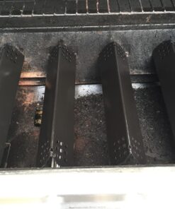 Hongso PPG371 (4-Pack) Porcelain Steel Heat Plate, Heat Shield, Heat Tent, Burner Cover, Vaporizor Bar Replacement for Grill Master 720-0697, 720-0737, Nexgrill 720-0830H, 720-0783E Gas Grill Models 4 18 71vF8KDQIgL
