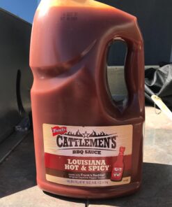 Cattlemen's Louisiana Hot & Spicy BBQ Sauce, 1 gal - One Gallon Container of Spicy Barbeque Sauce Made with Ripe Tomatoes, Best on Shrimp, Chicken Tacos, Meatballs and More 35 71vFBGo6wuL