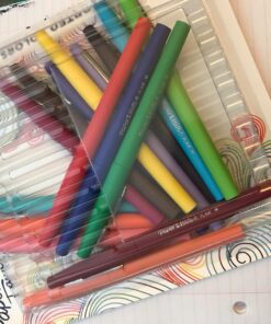 Paper Mate Felt Tip Pens Flair Marker Pens, Medium Point, Assorted, 24 Count 24 Count Flair 49 71vFeUF71L