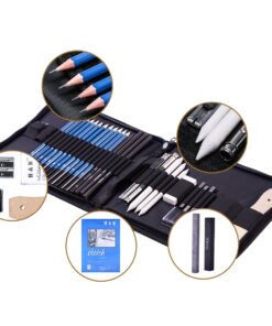 Alternative view of H & B Drawing Pencils Set, 33 Pieces Sketch Pencils & Drawing Kit, Includes Sketch Pad, Graphite Pencils, Charcoal Sticks and Eraser, Supplies for Artists/Beginner/Adults 33 Piece Set