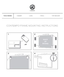 U Brands Contempo Magnetic Dry Erase Board, 11 x 14 Inches, White Frame 11" x 14" 32 71vGD3tUZjL
