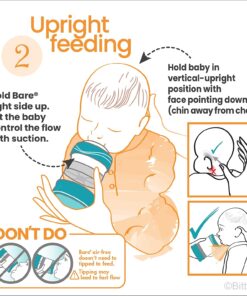 Bare Air-Free 8oz Twin + 2 Nipples by Bittylab. Perfe-Latch (breastfed Babies) & Easy-Latch (Babies fed with Baby Bottles). Cuts Down on Reflux, Colic, Gas, Fuss & Sleep Troubles. Easy Instructions. 17 71vGcRs1RxL