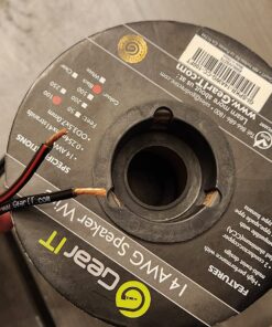 14AWG Speaker Wire, GearIT Pro Series 14 AWG Gauge Speaker Wire Cable (100 Feet / 30.48 Meters) Great Use for Home Theater Speakers and Car Speakers Black 100 Feet 47 71vGq4HTpL