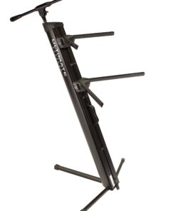 Alternative view of Ultimate Support AX-48 Pro Plus Two-tier Portable Column Keyboard Stand (Black), Boom Attachment, Ulti-Boom Pro-TB, and Tote Black