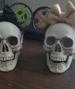 Prextex 6.5" Plastic Skull Head Halloween Decor | Realistic Life-Size Skeleton Skull Halloween & Day of The Dead Decoration | Scary Human Skull Replicas Skeleton Decor | Head Skulls Decor 33 71vHVdc47pL 1