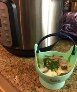 Egg Poacher - Skoo Silicone Egg Poaching Cups + Lids + Ebook - Egg Cooker Set - Perfect Poached Egg Maker - For Stove Top, Microwave and Instant Pot (Green, Red, Yellow, Turquoise, Dark Blue) Green, Red, Yellow, Turquoise, Dark Blue 28 71vIpXb98hL