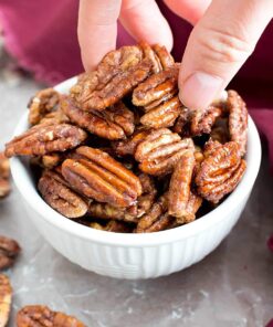 Whole, Shelled & Dry Roasted Georgia Pecans Unsalted (1 Lb.) - Vegan & Keto Friendly - Oven Roasted in Small Batches for Added Freshness - Farm Fresh Nuts Brand Dry Roasted Pecans 1 Pound (Pack of 1) 10 71vJF1E3uGL