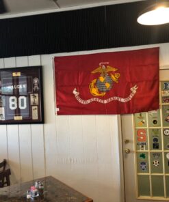 Marine Corps Flag by USA Flag Co. is 100% American Made: The BEST 3x5 Outdoor USMC Flag, Made in the USA - For Prime Members and Amazon A to Z Guarantee. (3 by 5 foot) 33 71vKFhHf13L