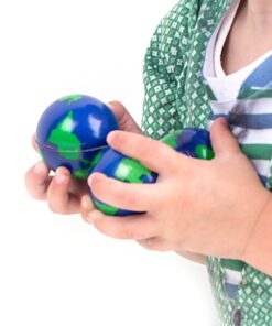 World Stress Ball Earth Stress Relief Toys Therapeutic Educational Balls Bulk 1 Dozen 2" Globe Squeeze Stress Balls 10 71vKUuT8dGL