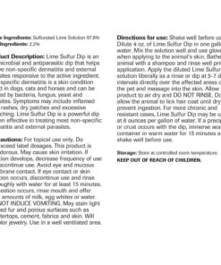 Revival Animal Health Vet Basics Lime Sulfur Dip- Concentrated Solution- for Dogs, Cats & Horses- 16oz 19 71vKd3REFAL