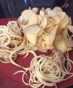 Paderno World Cuisine 3-Blade Vegetable Slicer / Spiralizer, Counter-Mounted and includes 3 Stainless Steel Blades White 71 71vKdlgdYL