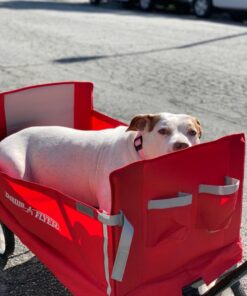 Radio Flyer 3-in-1 EZ Folding Wagon Ride On For Kids, Garden, & Cargo, Red Collapsible Wagon Base 71 71vL1lGwrWL