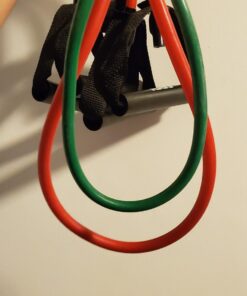 SPRI Xertube Resistance Bands with Handles – All Exercise Cords Sold Separately with Home Gym Workout Fitness Door Anchor Attachment Option With Door Attachment Green Light 17 71vL3IXa7L