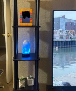 FURINNO Turn-N-Tube 5-Tier Corner Square Rack Display Shelf, Round, Espresso/Black Round Tube 33 71vLqQD47L